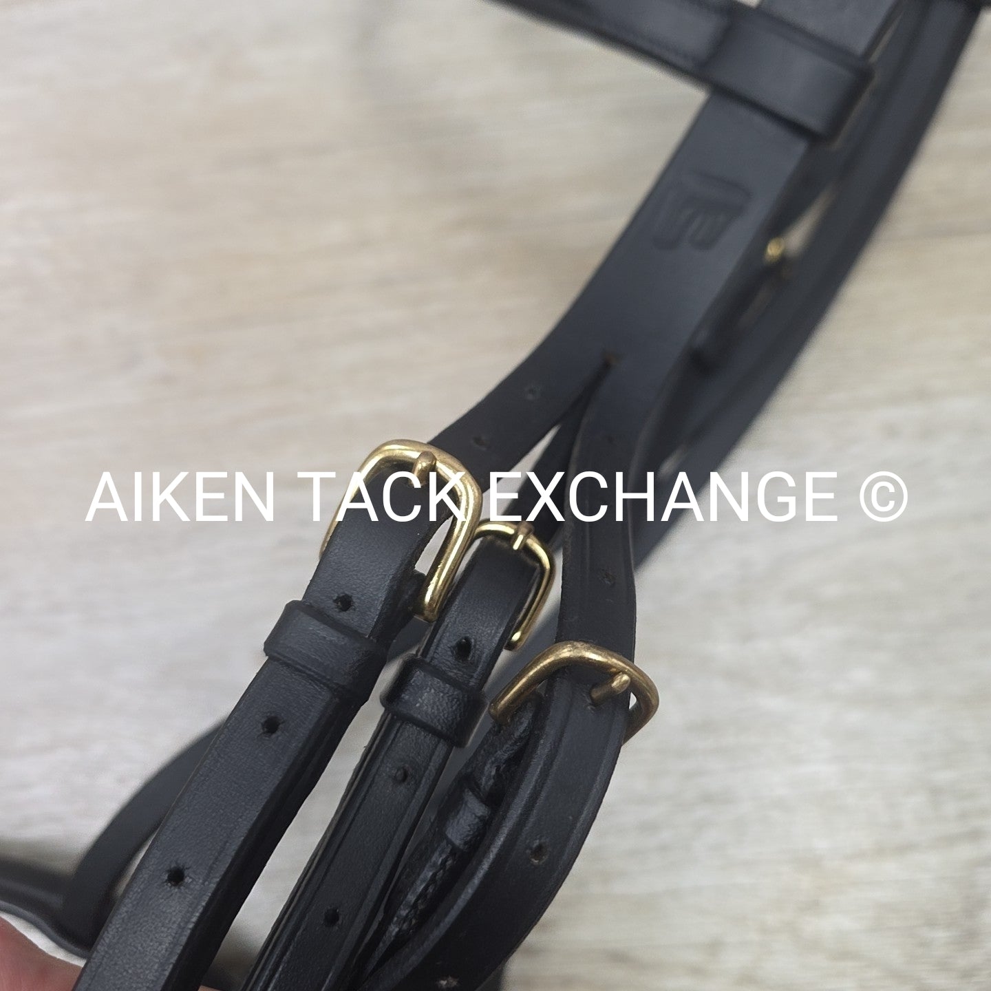 Arc De Triomphe Plain Raised Flash Bridle, No Reins, Black, Oversize