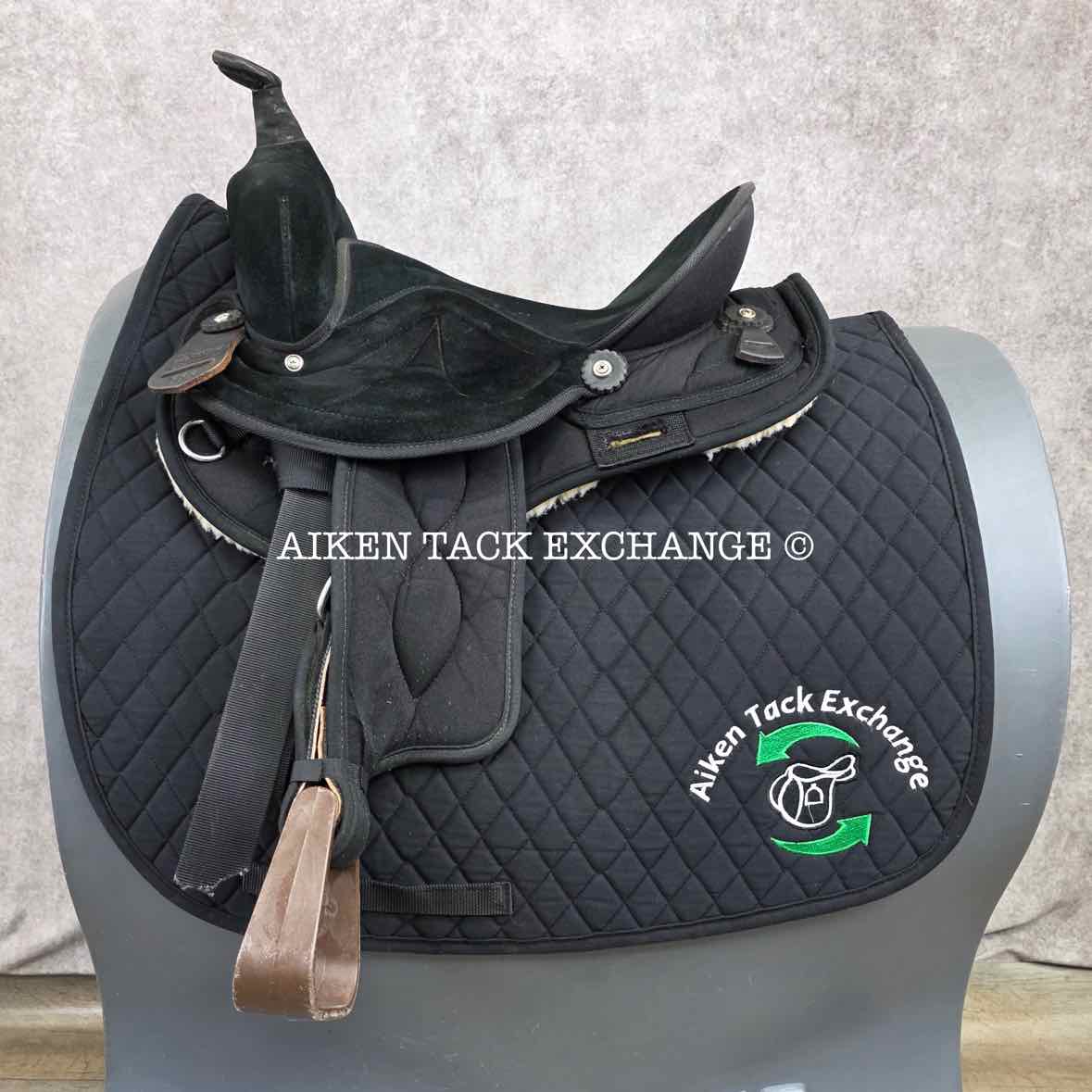 Big Horn 599 Synthetic Western Saddle, 14" Seat, Regular Tree - Semi QH Bars