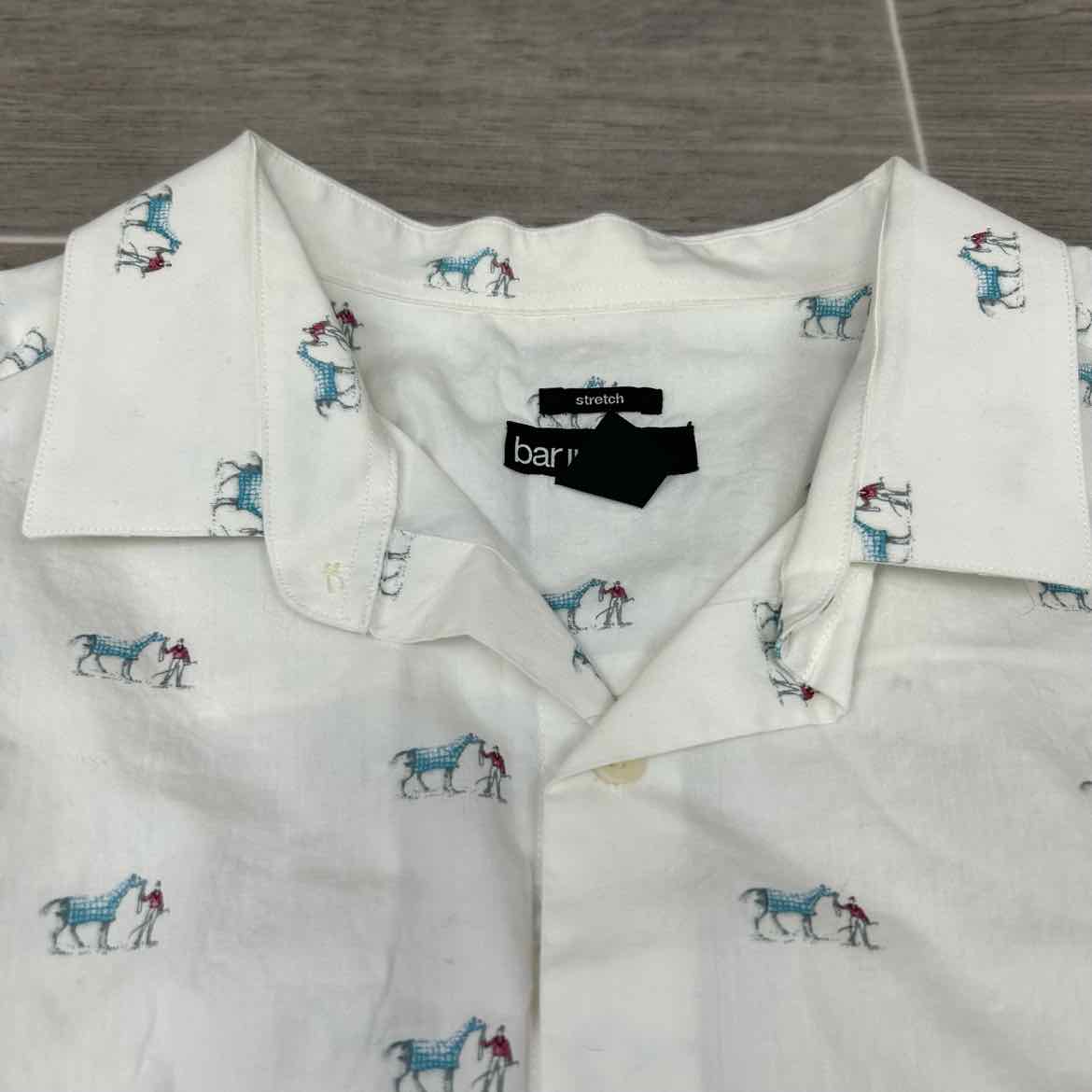 Bar III Long Sleeve Button Up Top, Size Large