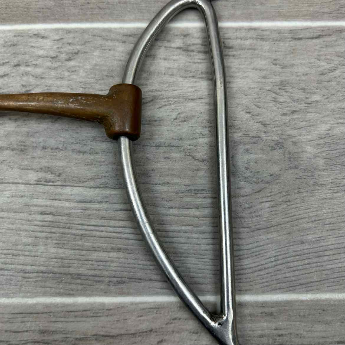 Copper Single Joint Banana Shank Gag Bit 5"