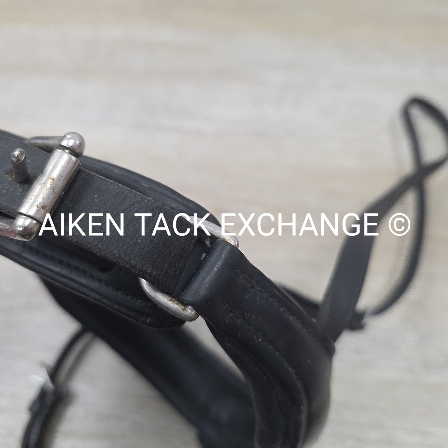 Passier Crank Noseband with Flash, Black, Size Full