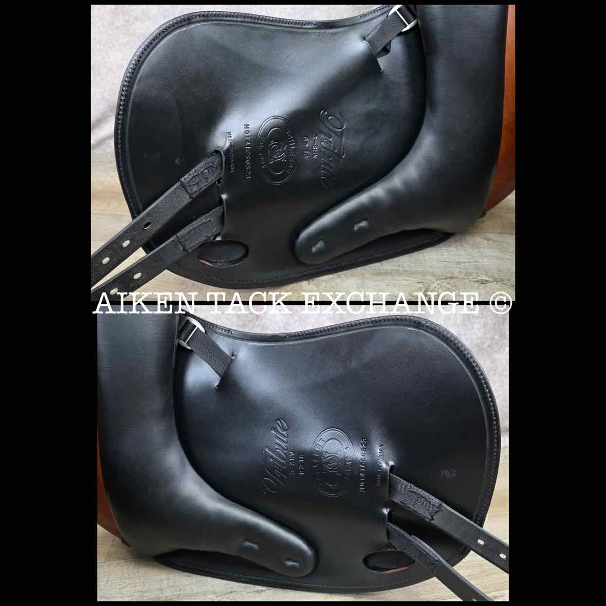 2023 Schleese Tribute Monoflap Dressage Saddle, 18" Seat, Adjustable AdapTree, Wool Flocked Panels