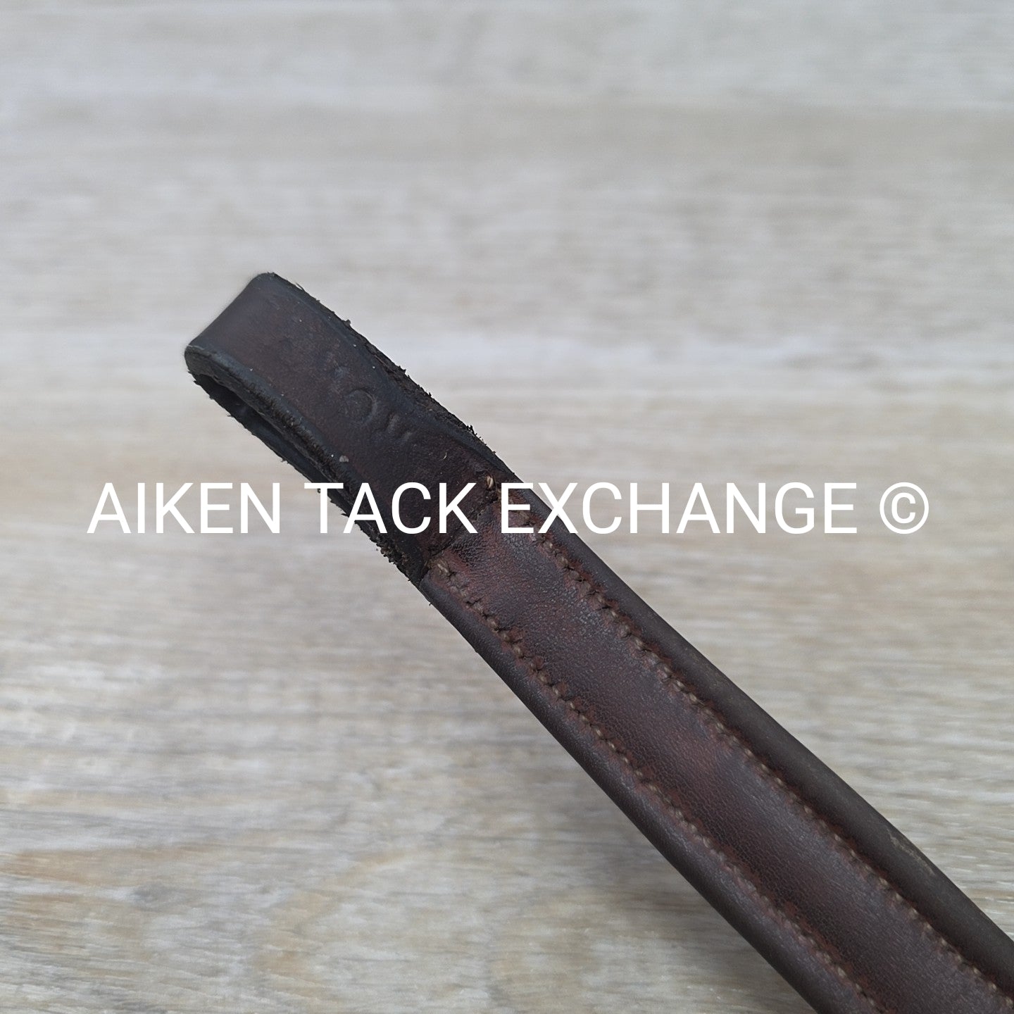Padded Plain Raised Browband, Brown, 15"