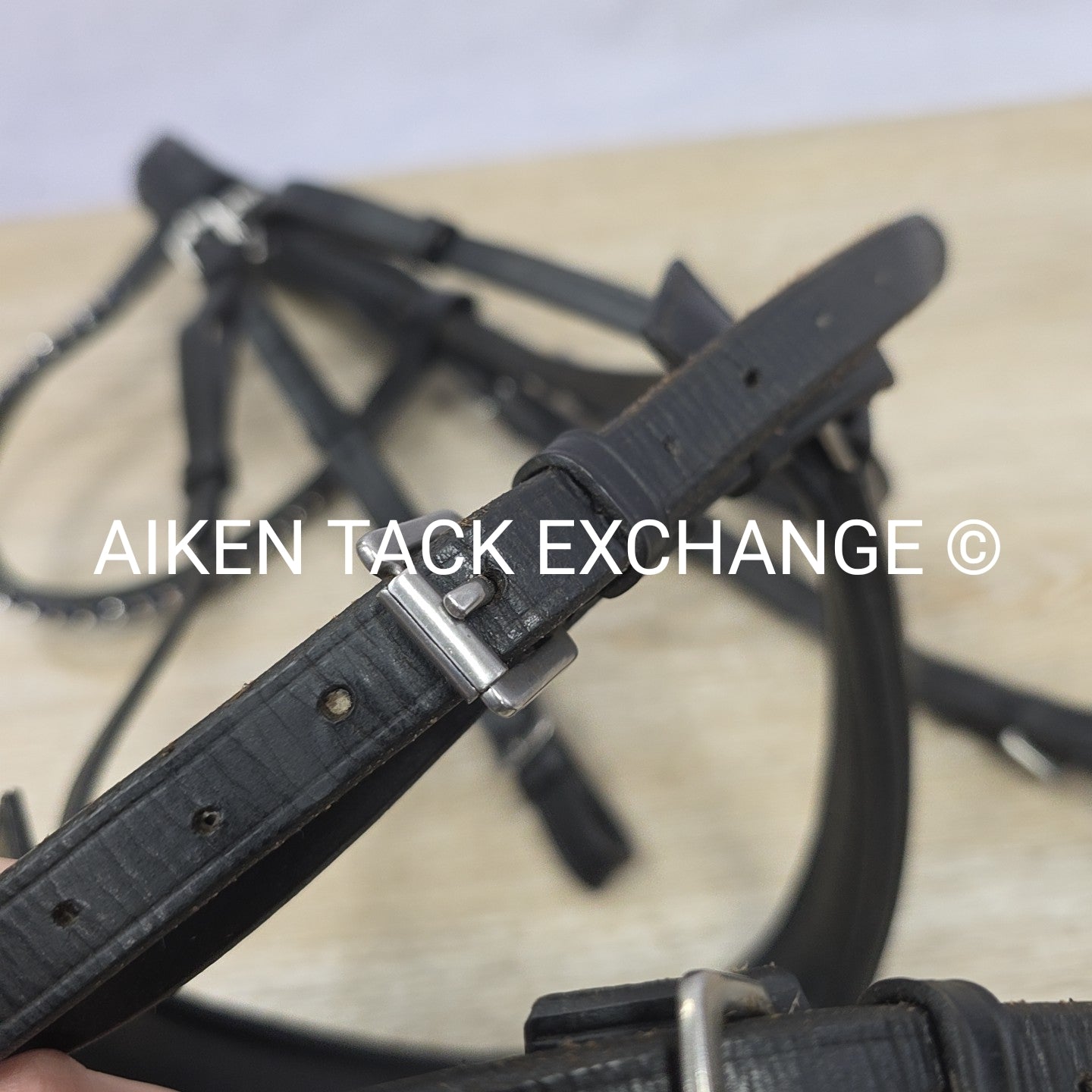 KL Select Dressage Bridle, No Reins, Black, Size Full