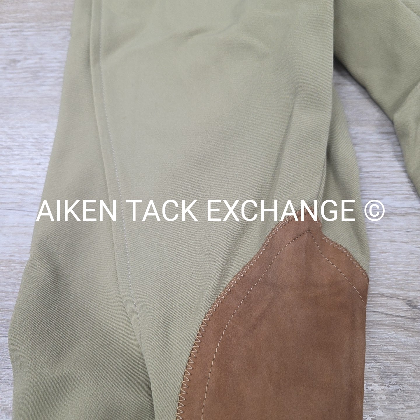 Tailored Sportsman Supreme Hunter Side Zip Knee Patch Breeches, Size 24