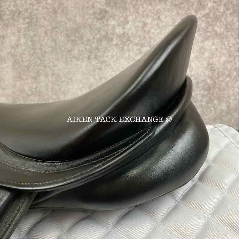 1994 Kieffer Wein DL Dressage Saddle, 17" Seat, Medium Wide Tree, Wool Flocked Panels