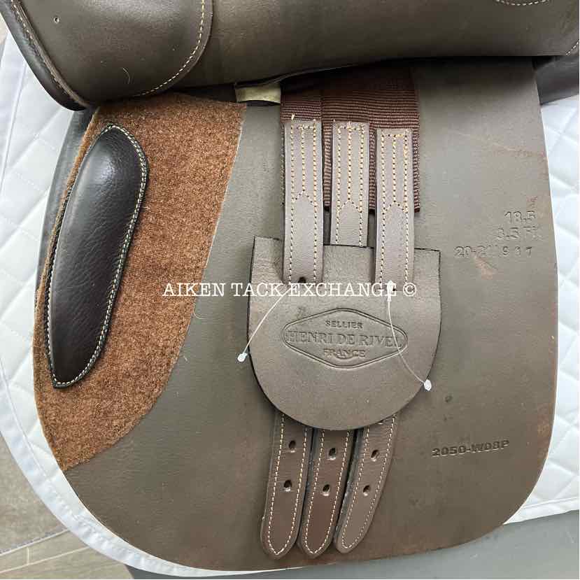 HDR Memor-X Close Contact Jump Saddle, 18.5" Seat, 3.5 Fit - Wide Tree, Foam Panels