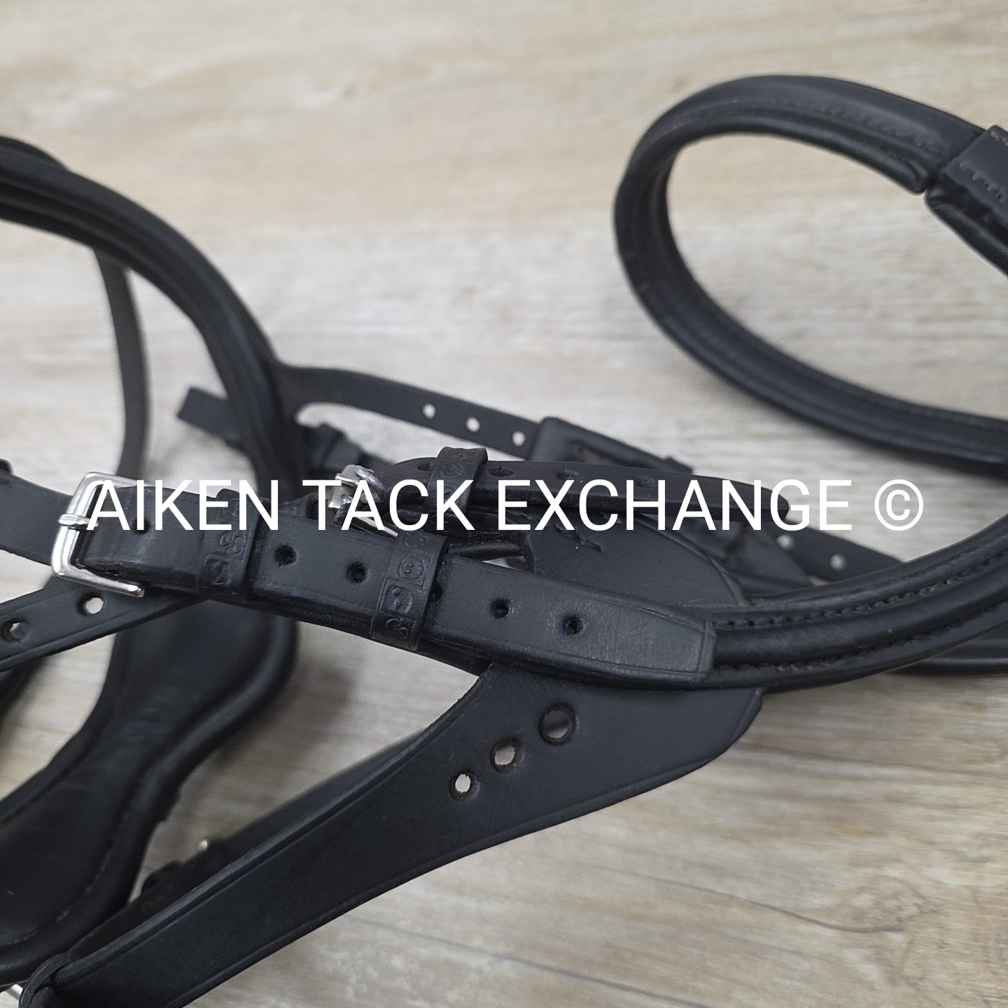 Stubben Freedom Bridle with Leather Grip Reins, Black, Size Full