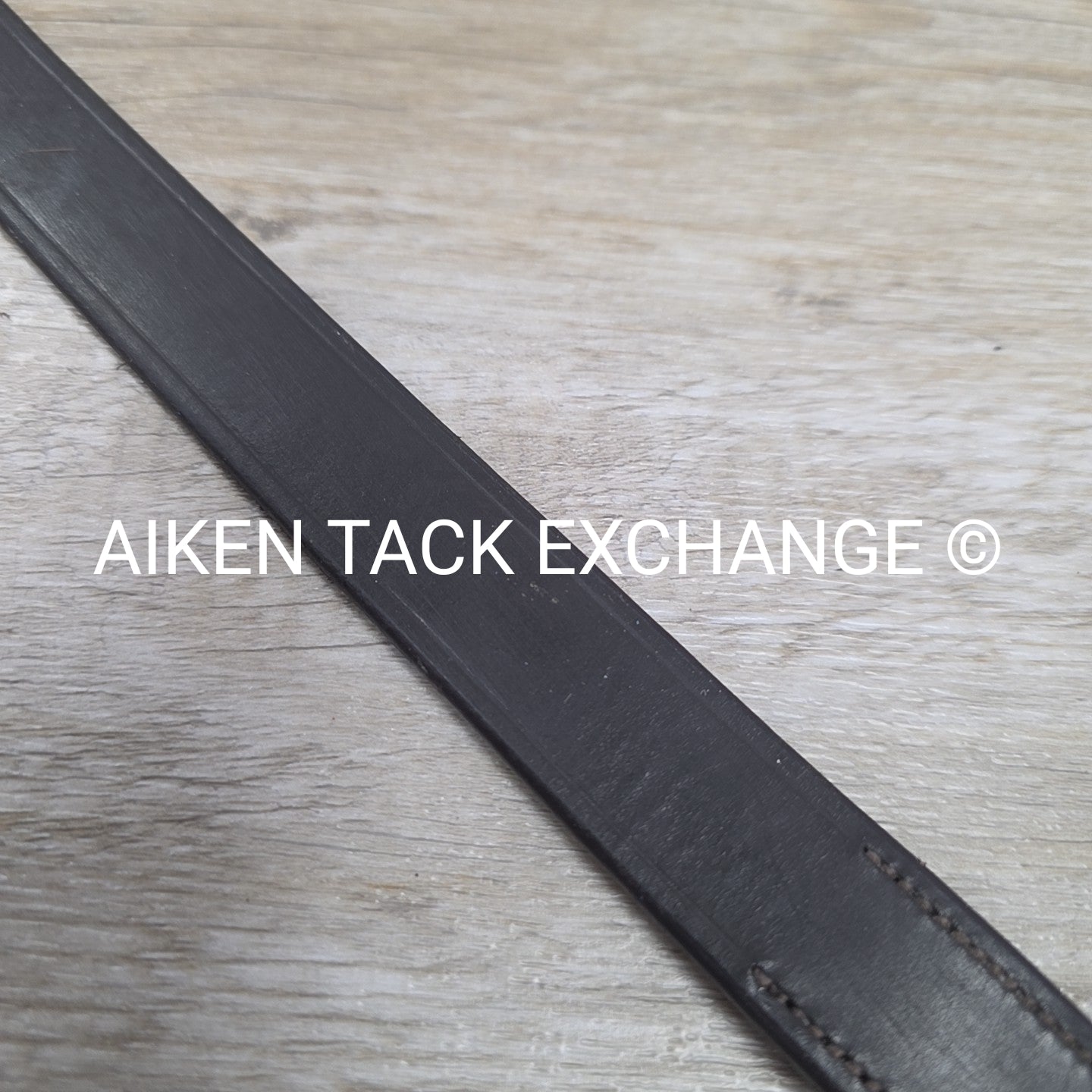 Flexible Fit Flat Plain Fox Hunter Browband, Brown, 15"