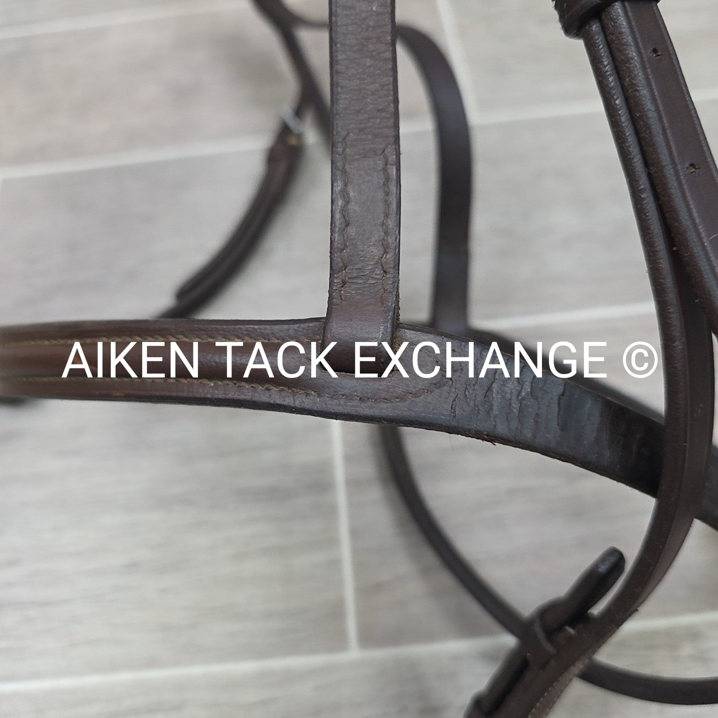 Somerset Plain Raised Bridle, No Reins, Brown, Size Full
