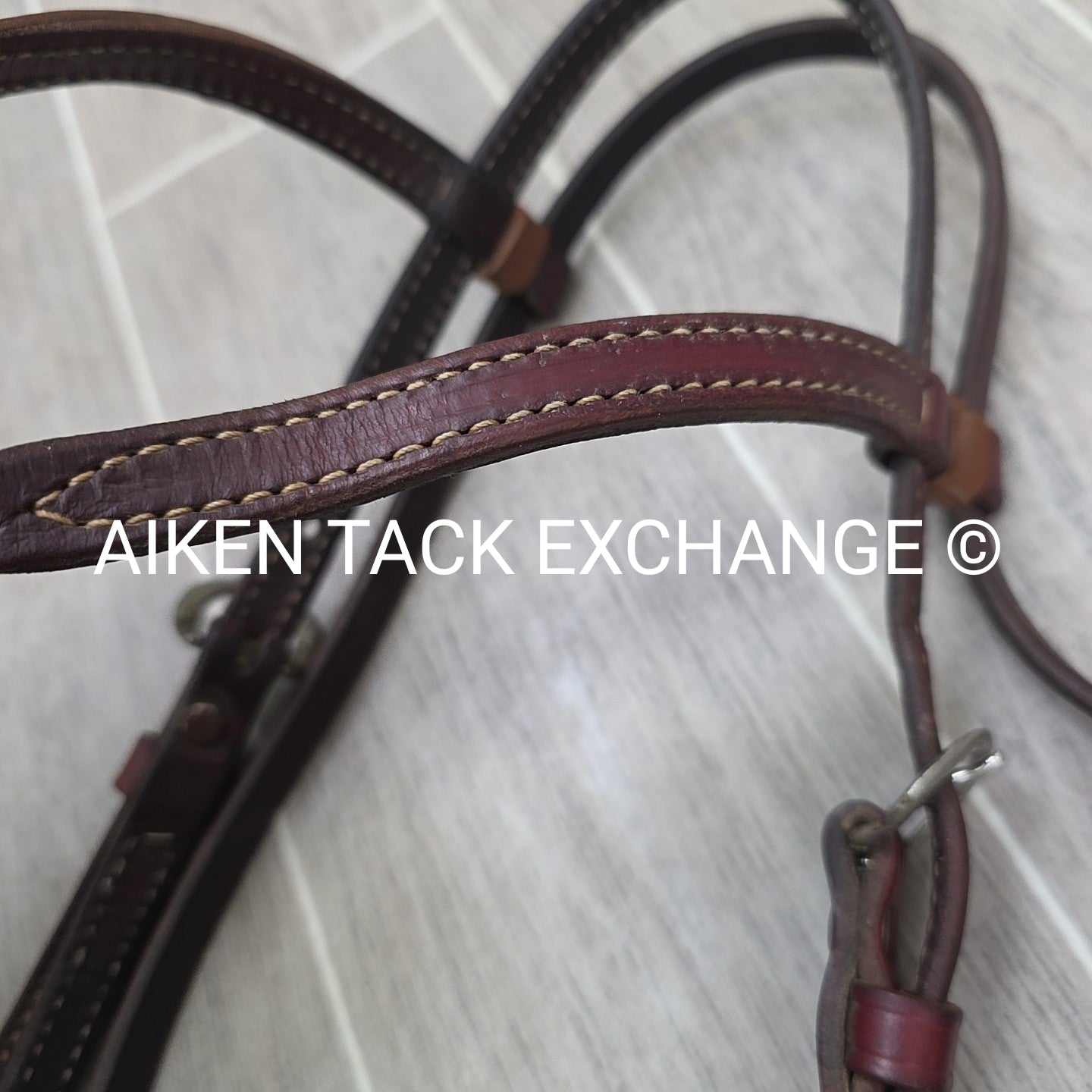Western Browband Bridle with Split Reins, Brown, Size Full