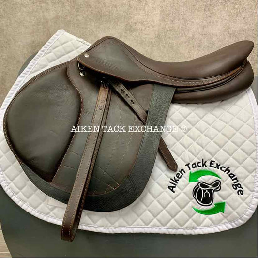 2023 Arion Atlas Close Contact Jump Saddle, 18" Seat, 2A Flap, Medium Tree, Foam Panels, Full Buffalo Leather, Comes with Matching Stirrup Leathers