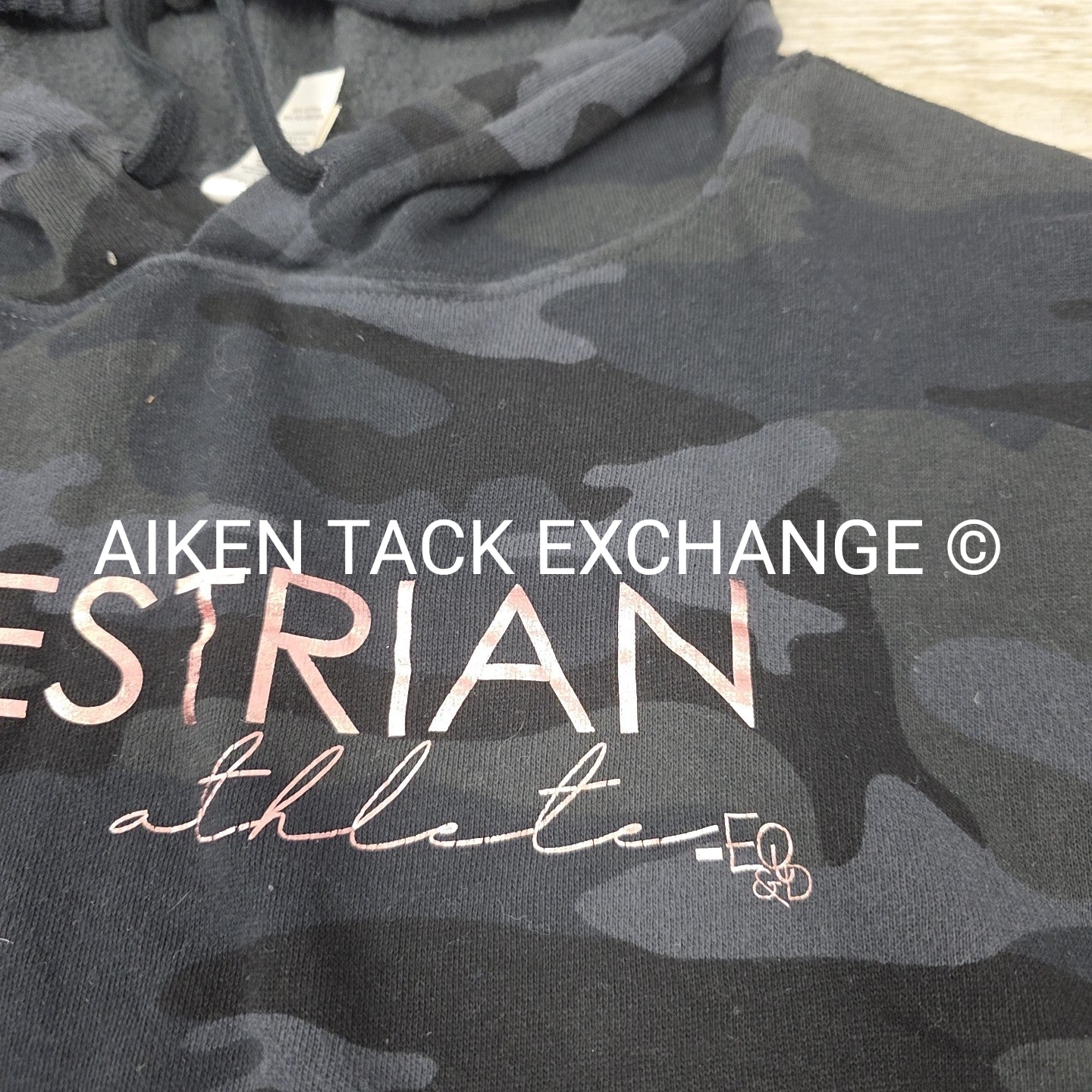 Equine & Design Cropped Hoodie, Size Large