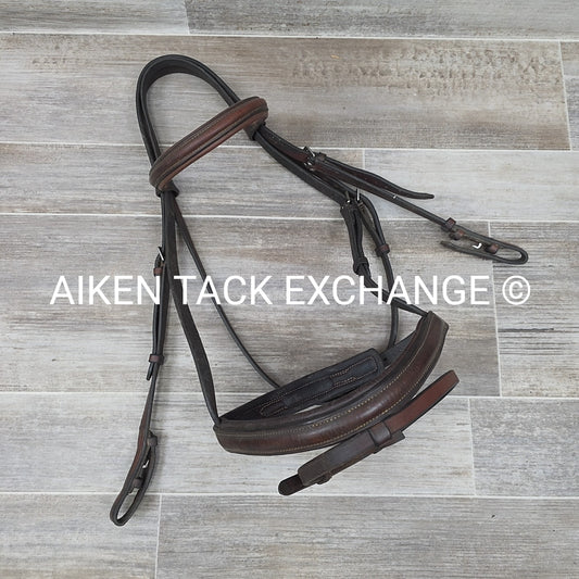 Various Brands Flash Bridle, No Reins, Brown, Size Full
