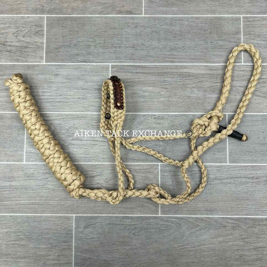 Braided Rope Halter with Lead