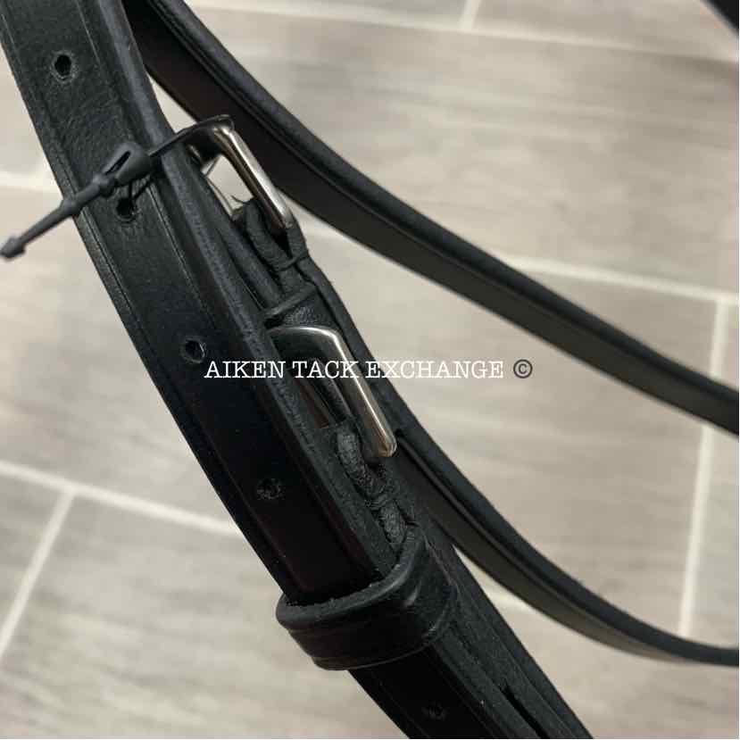 KL Select Red Barn Cadence Flash Dressage Bridle w/ Reins, Brand New, Size Full