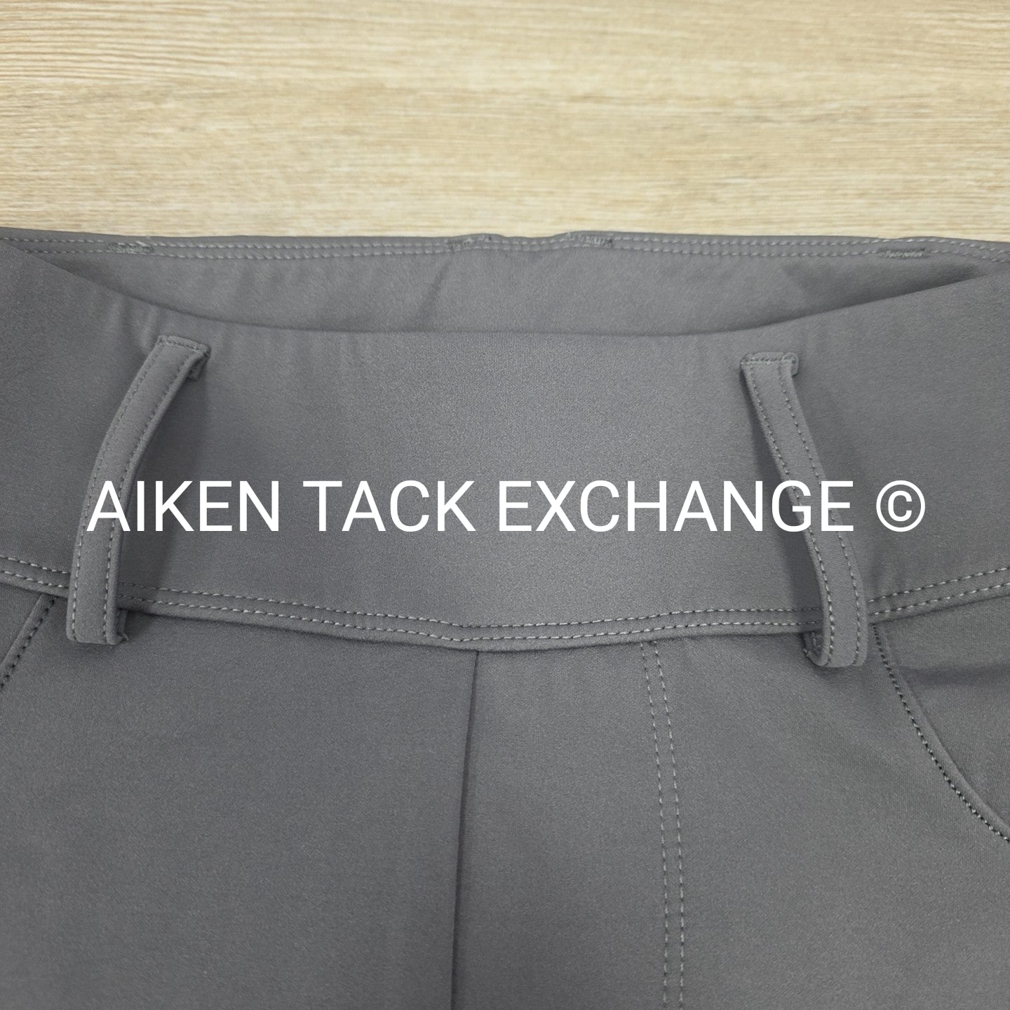 CAS Diamond Silicone Full Seat Compression Breeches, Grey, Size Small