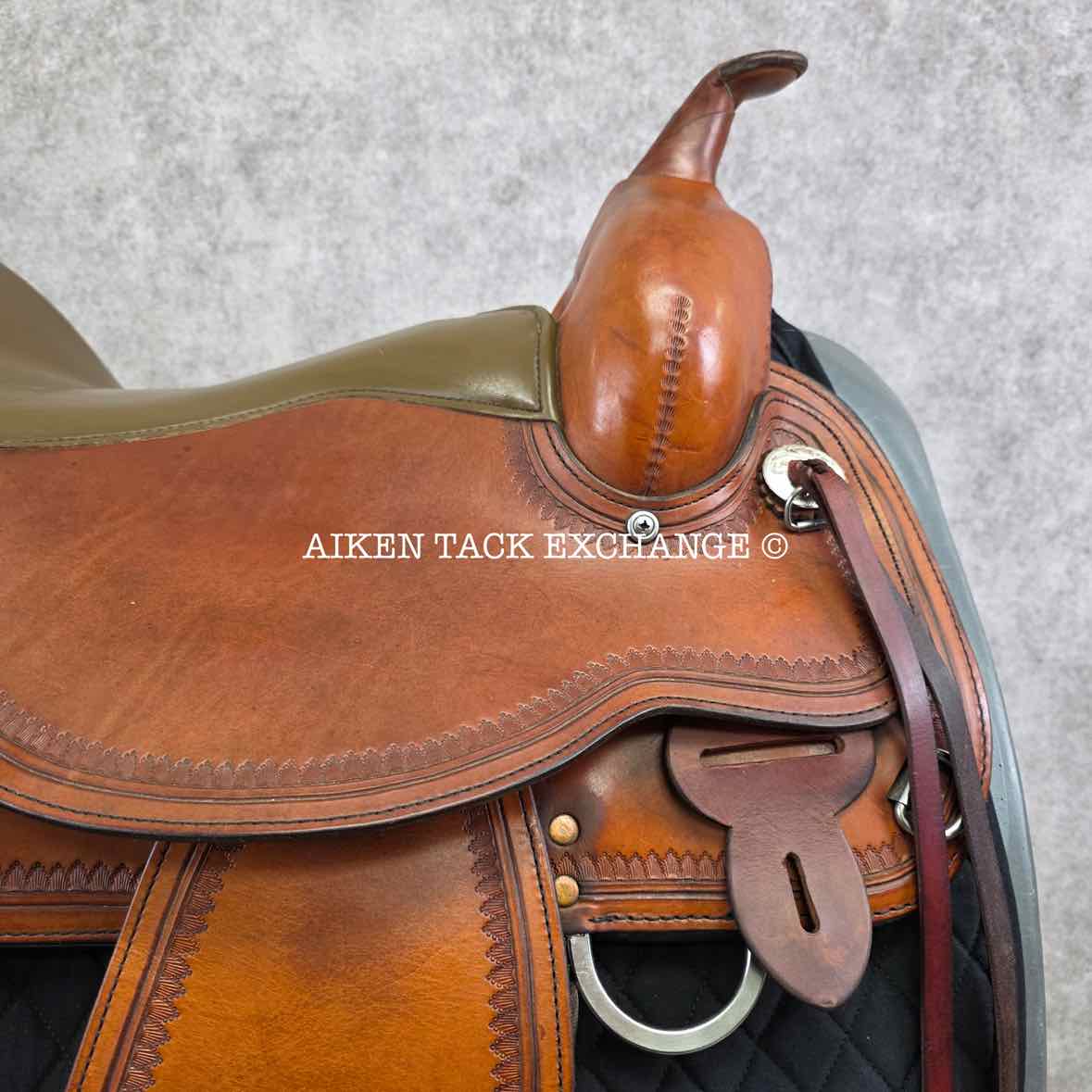 2004 Circle Y 1651 Park & Trail Western Saddle, 16" Seat, Regular Flex Lite Tree - Semi QH Bars