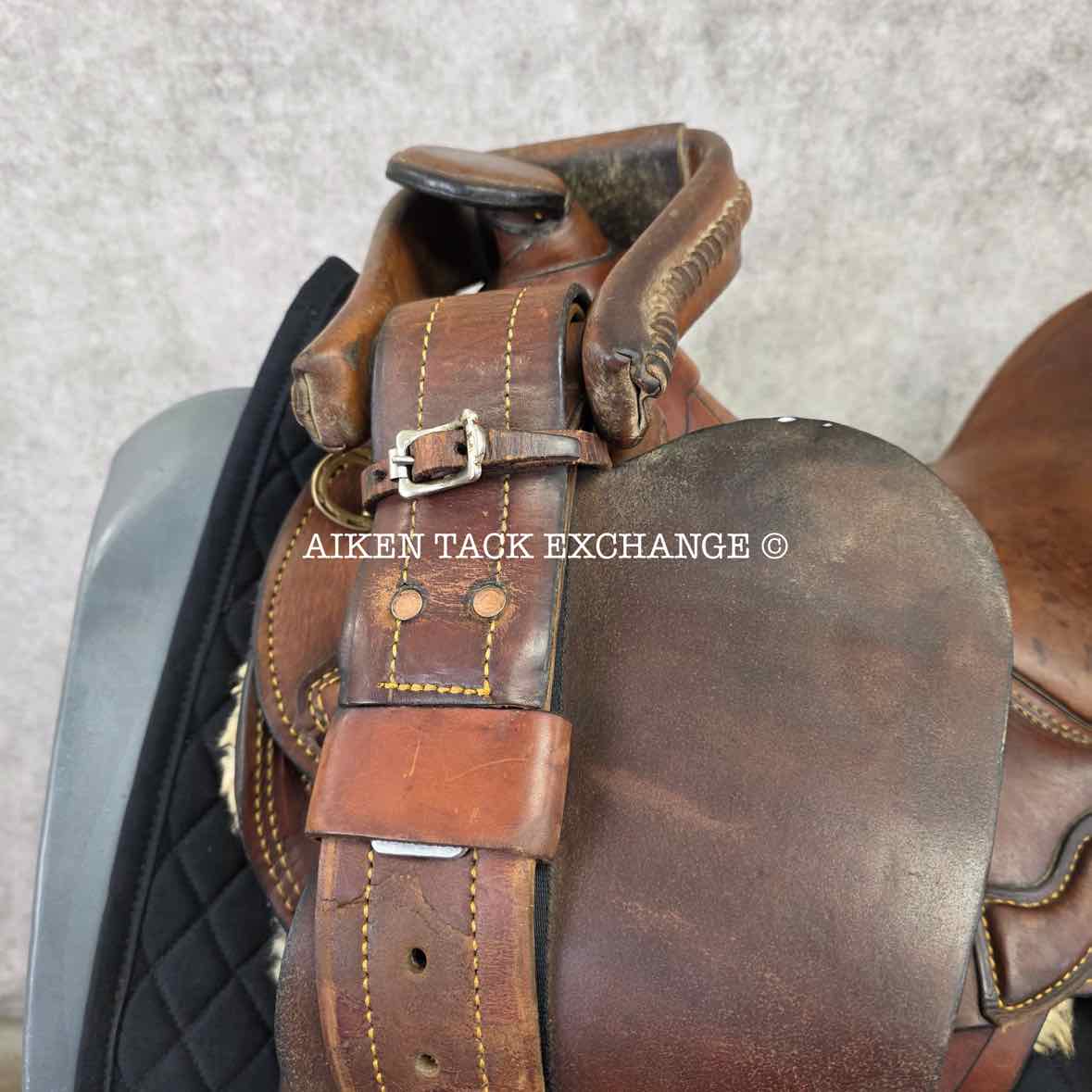 Trevor James Champion Drafter Australian Saddle, 15.5" Seat (Western) - 17.5" Seat (English), Wide Tree