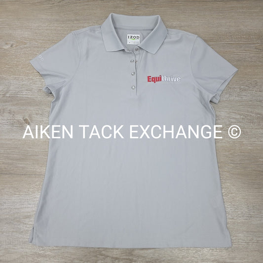 IZOD Equithrive Short Sleeve Polo Top, Size Medium