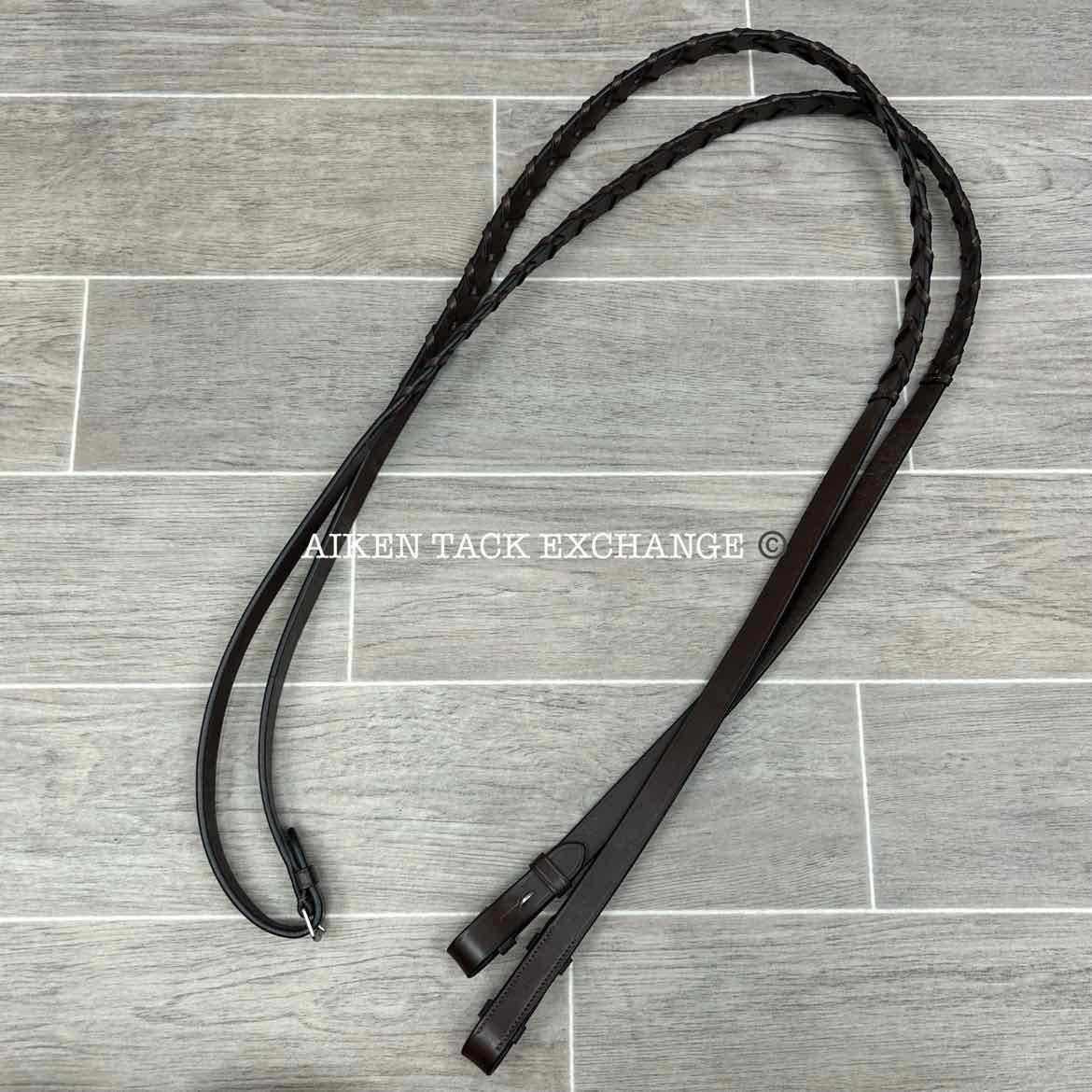 KL Select KL Italia Foxwell Hunt Bridle with Reins, Brown, Size Full