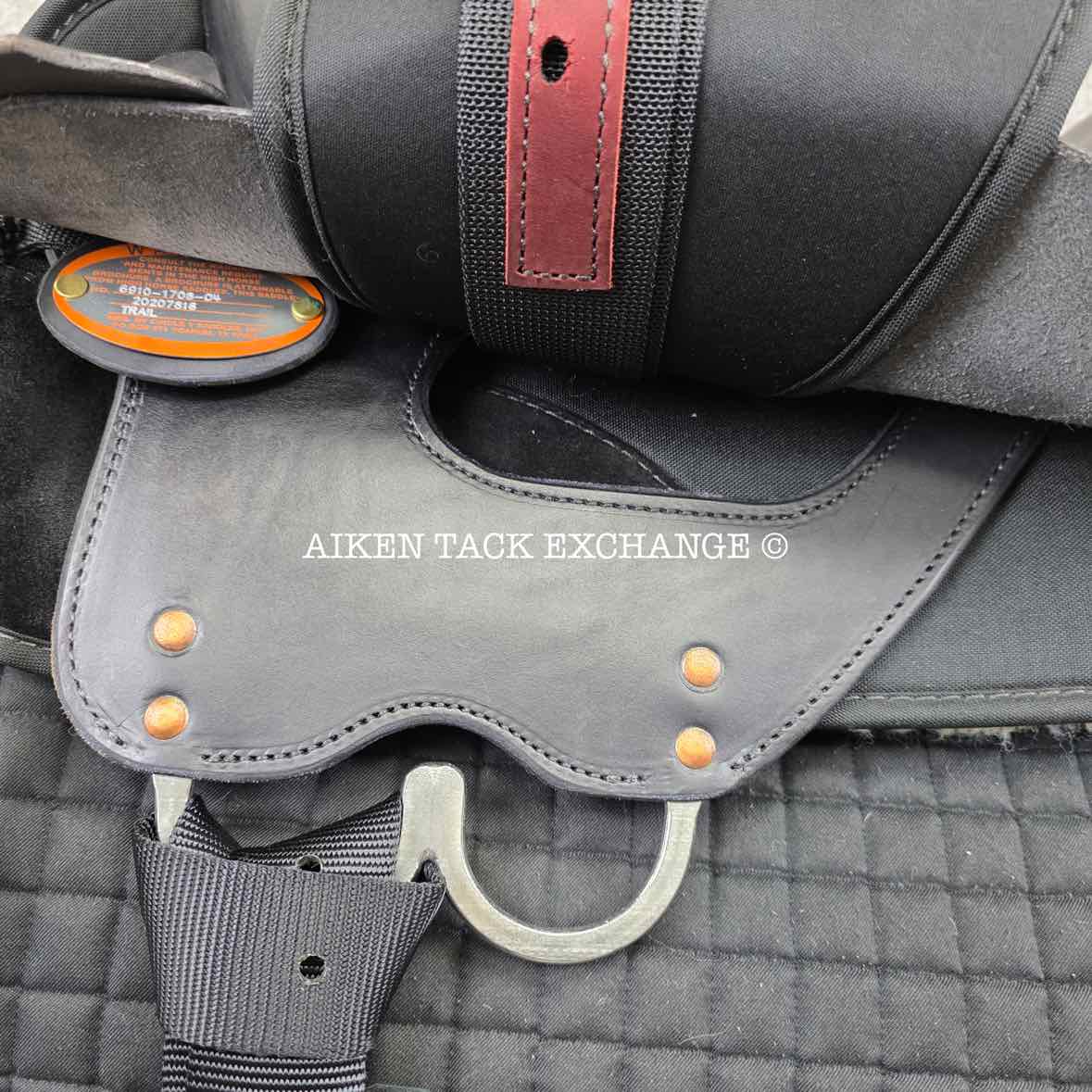 **SOLD** 2020 High Horse by Circle Y 6910 Lockhart Cordura Trail Western Saddle, 17" Seat, Regular Tree - Semi QH Bars