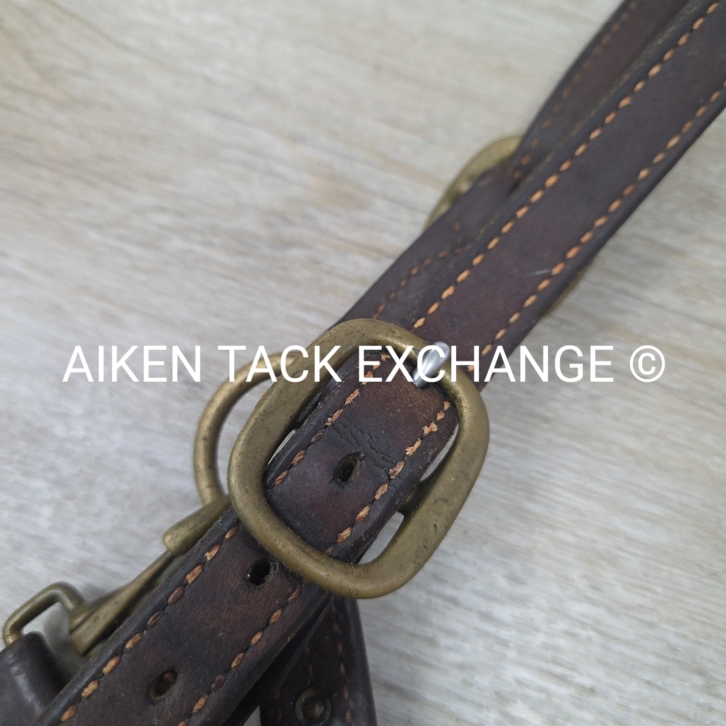 BARGAIN BUNDLE: 2 Leather Halters, Brown, Size Full