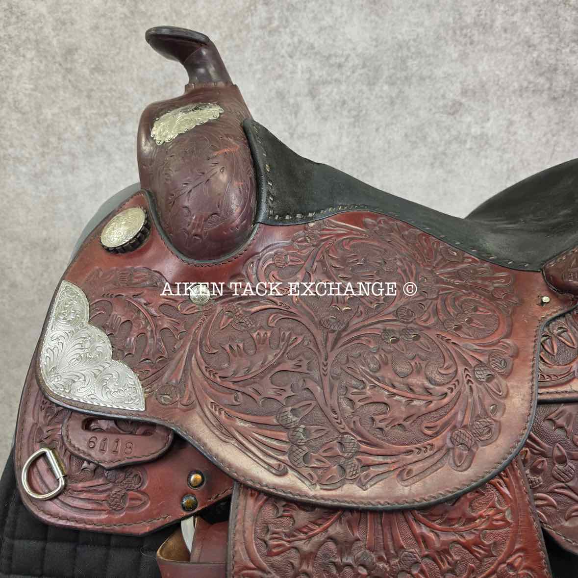 Billy Royal Western Saddle, 15.5" Seat, Regular Tree - Semi QH Bars