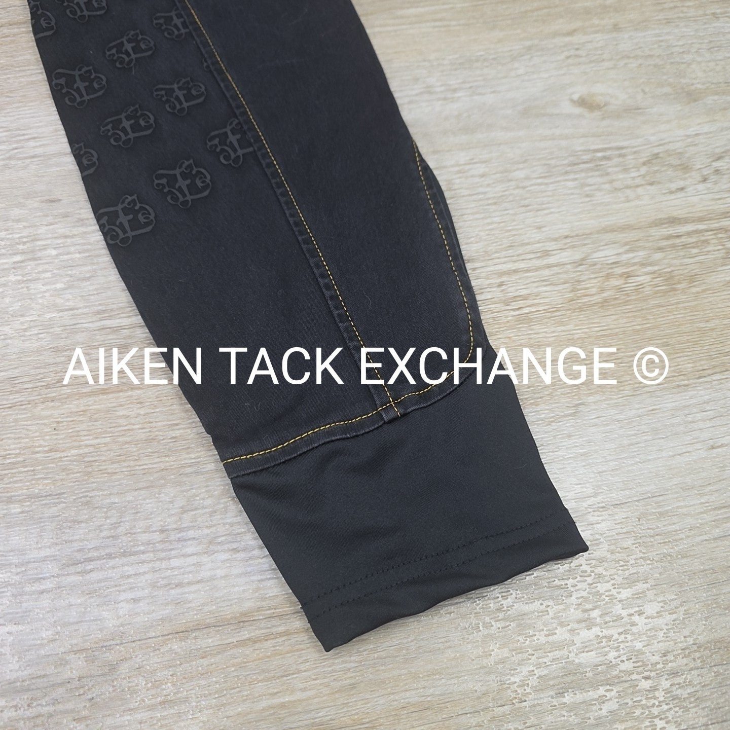 Horze Jessie Denim Silicone Grip Full Seat Breeches, Women's 30
