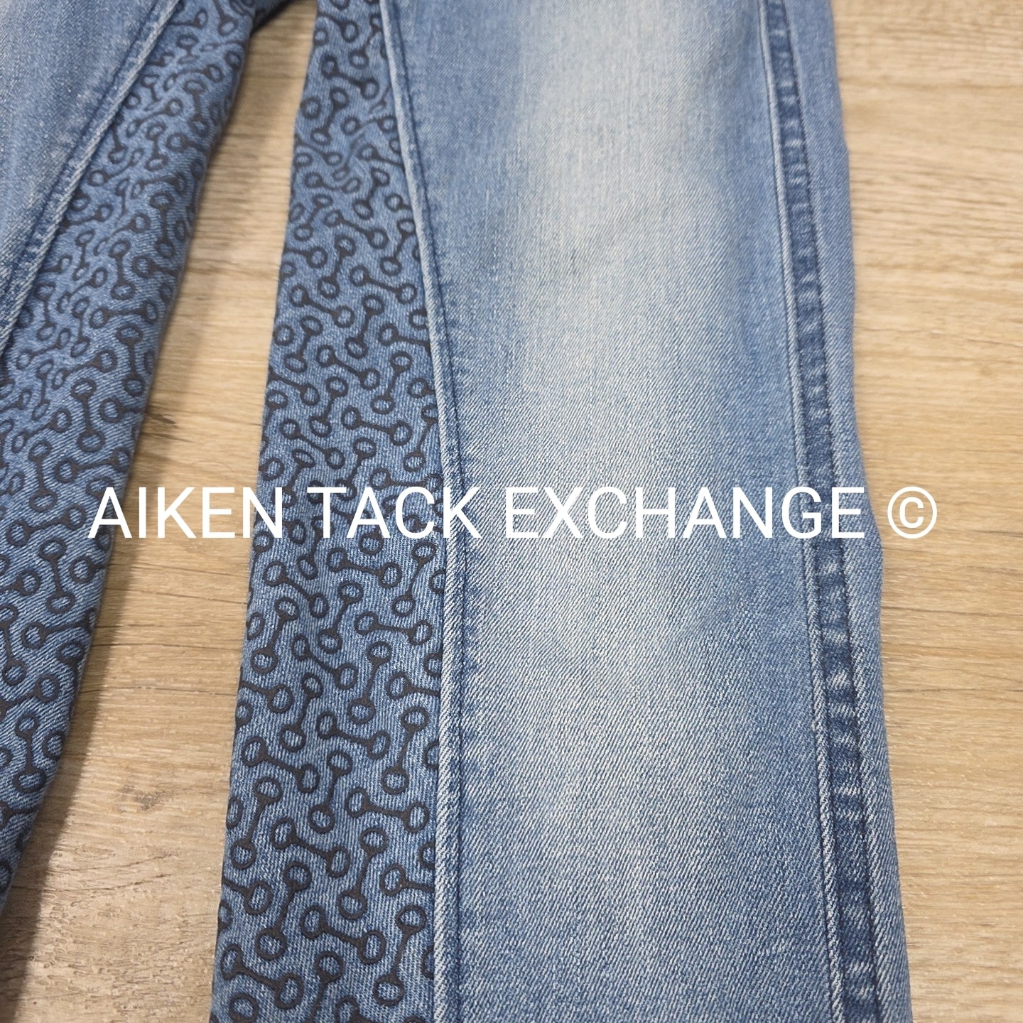 Horze Silicone Grip Full Seat Denim Breeches, Women's 28