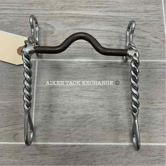 Ported Sweet Iron Mullen Mouth Shank Bit 5"