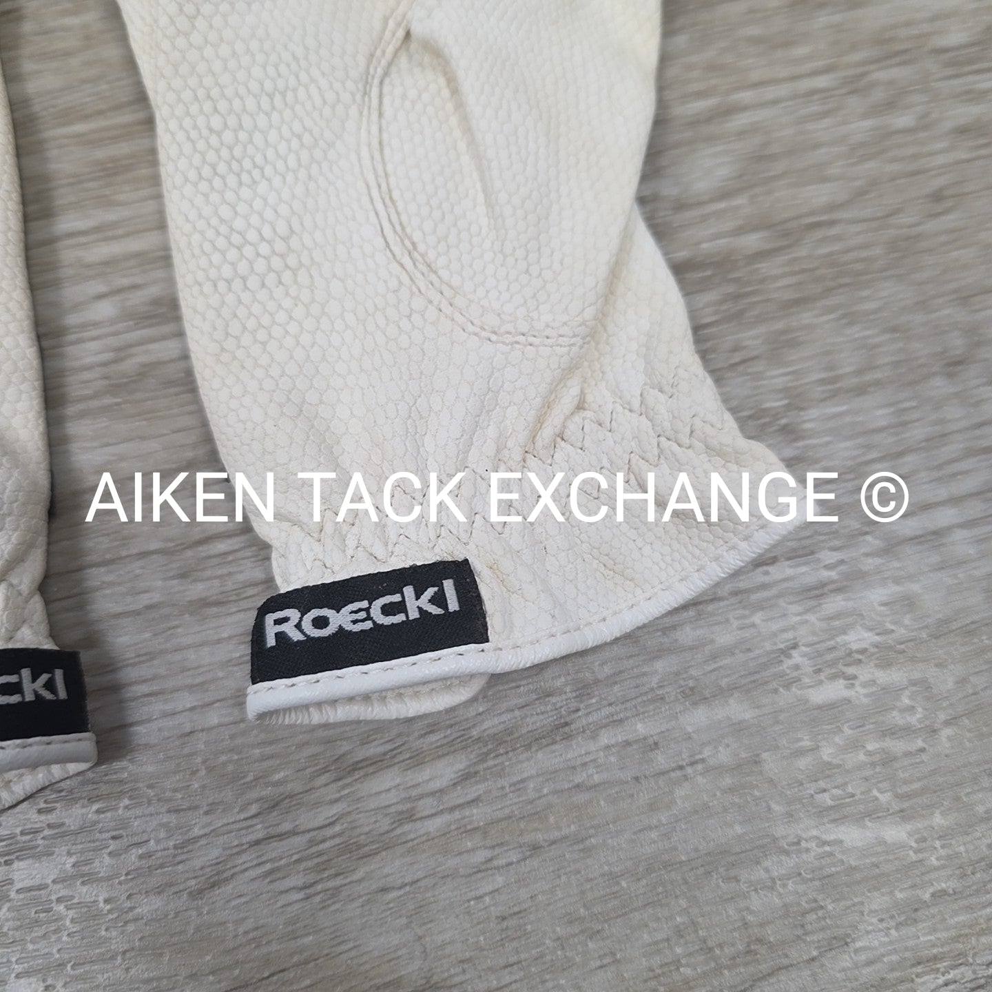 Roeckl Grip Riding Gloves, White, 6.5