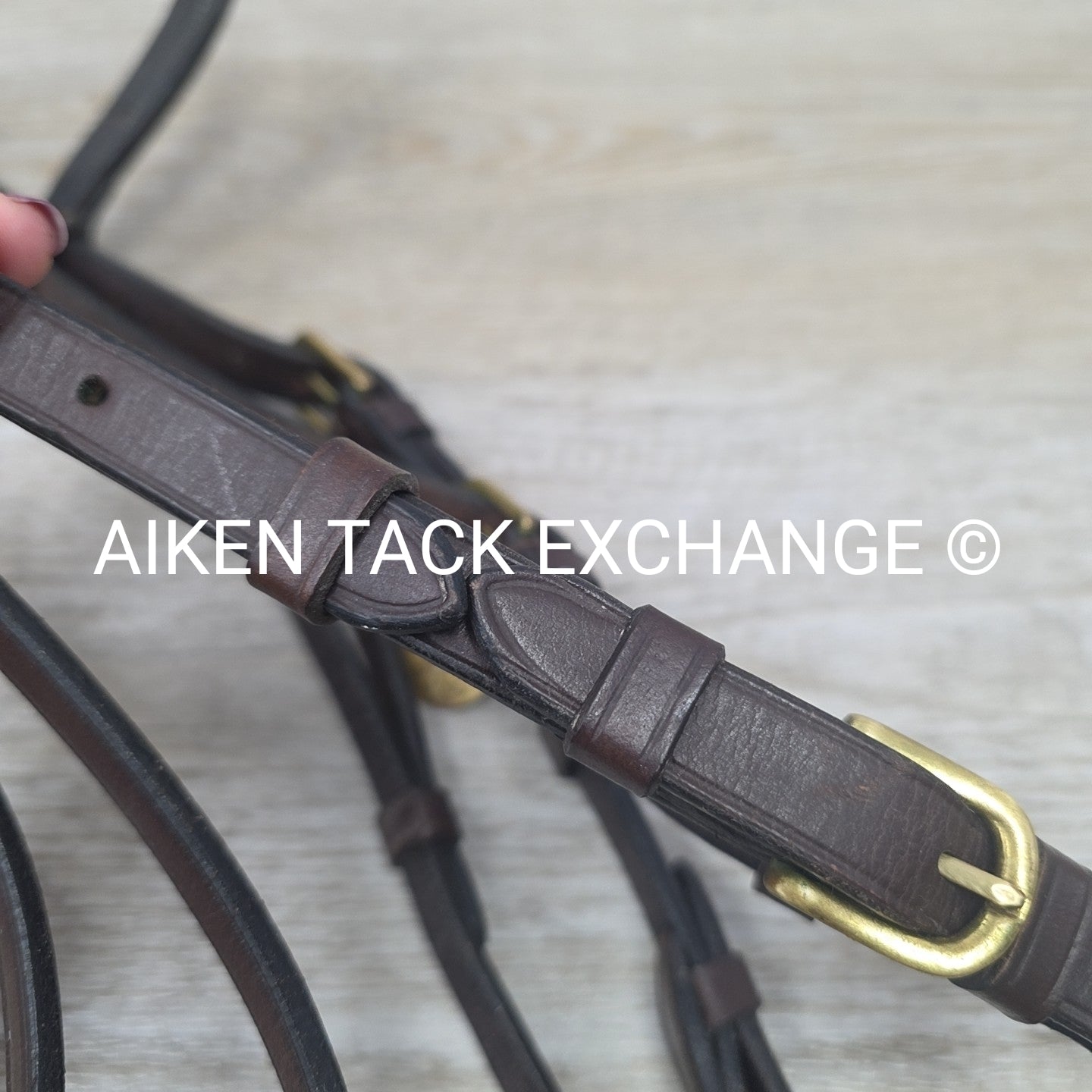 Harmohn Kraft Royal Plain Raised Flash Bridle, No Reins, Brown, Size Full