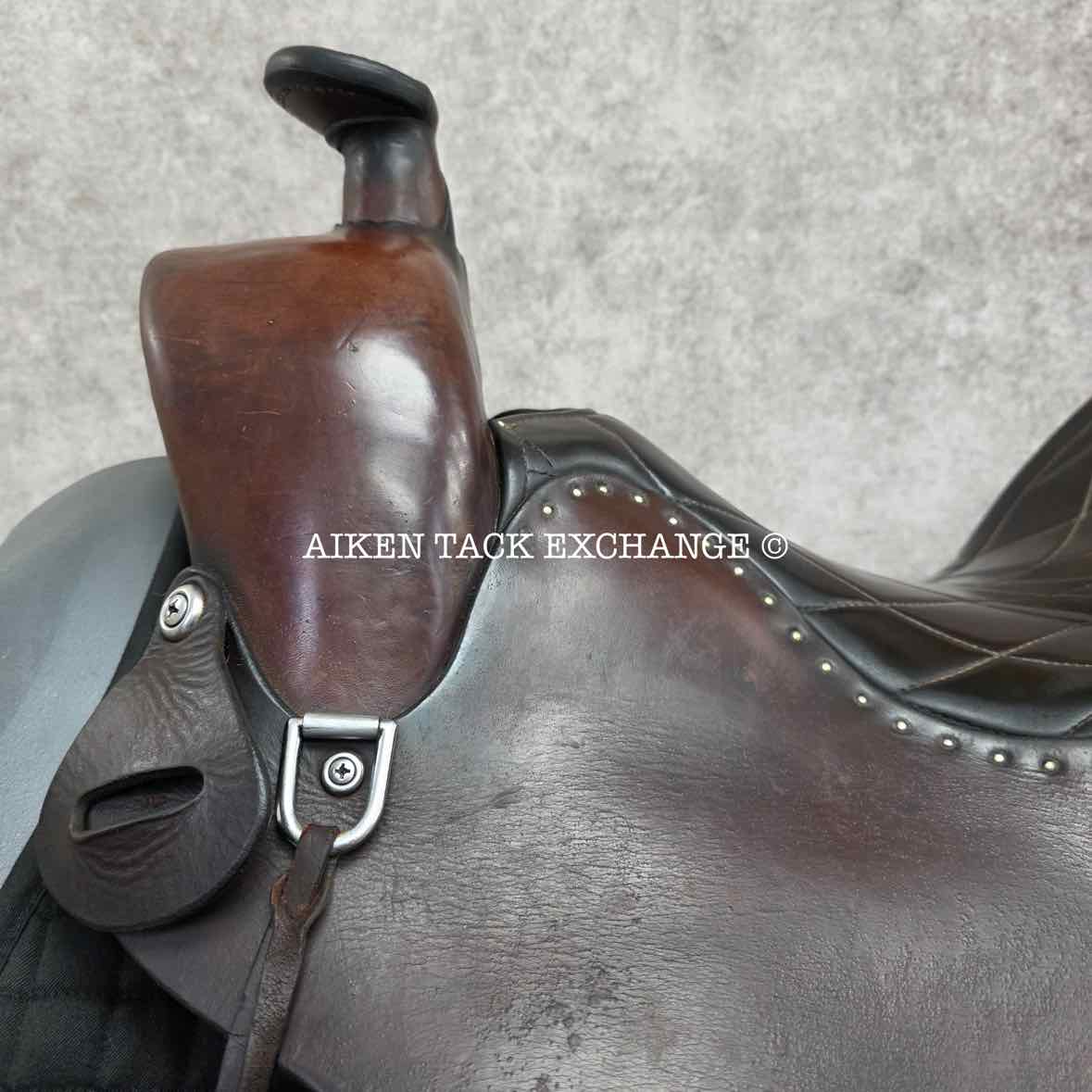 Steele Classic Trail Western Saddle, 16.5" Seat, Wide Tree - Full QH Bars