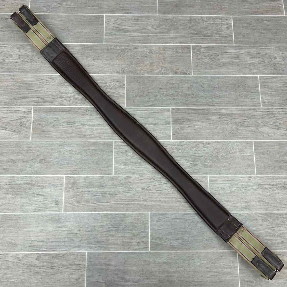 M. Toulouse Double Elastic Girth, Brown, 52"