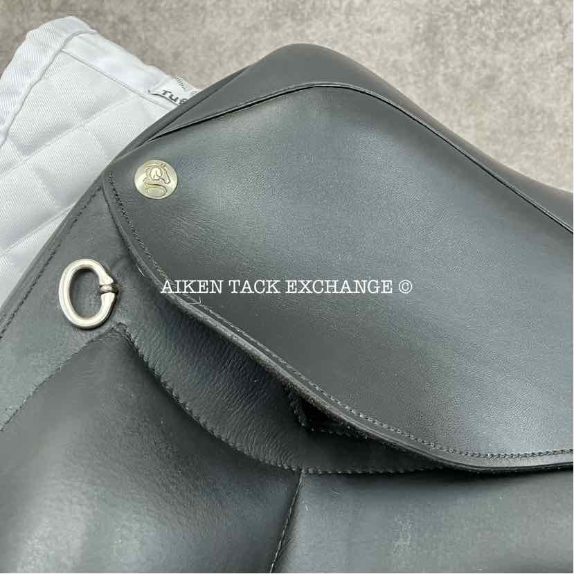 **SOLD** 2010 Stackhouse Legado Monoflap Dressage Saddle, 17.5" Seat, Medium Narrow Tree