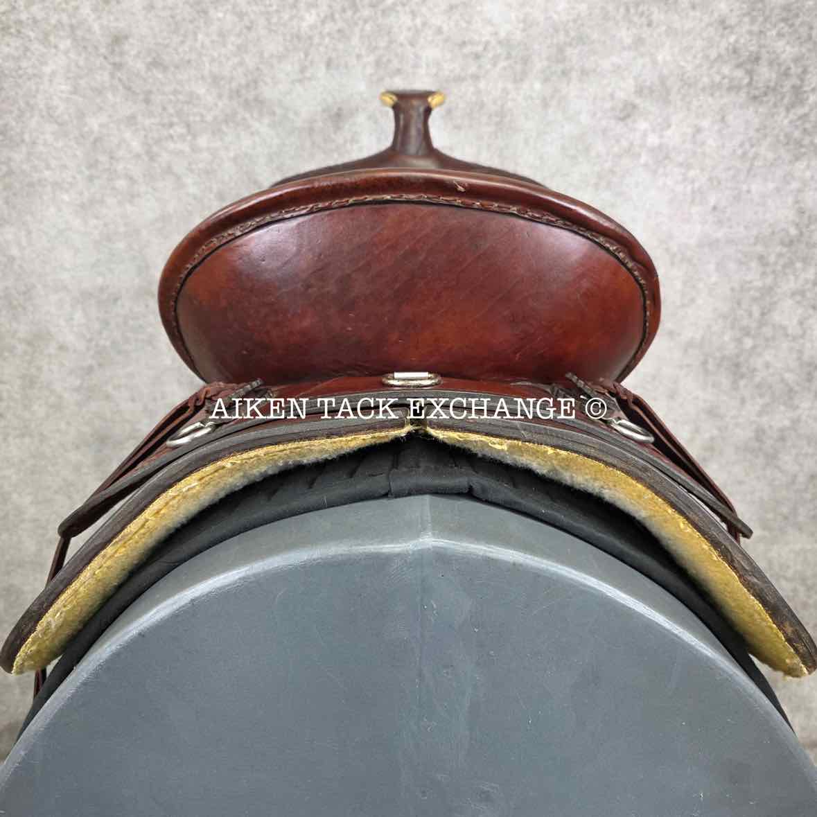 1997 Circle Y 2175 All-Around Western Saddle, 17" Seat, Regular Tree - Semi QH Bars