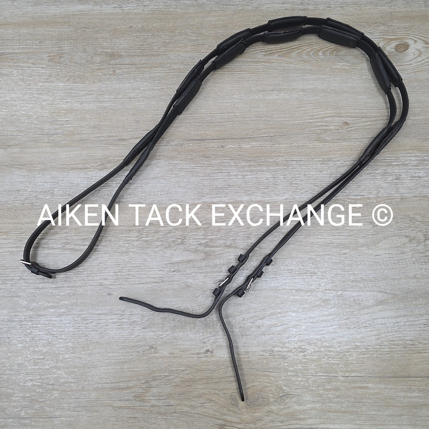 Correct Connect Intermittent Padded Reins, Black, 55"