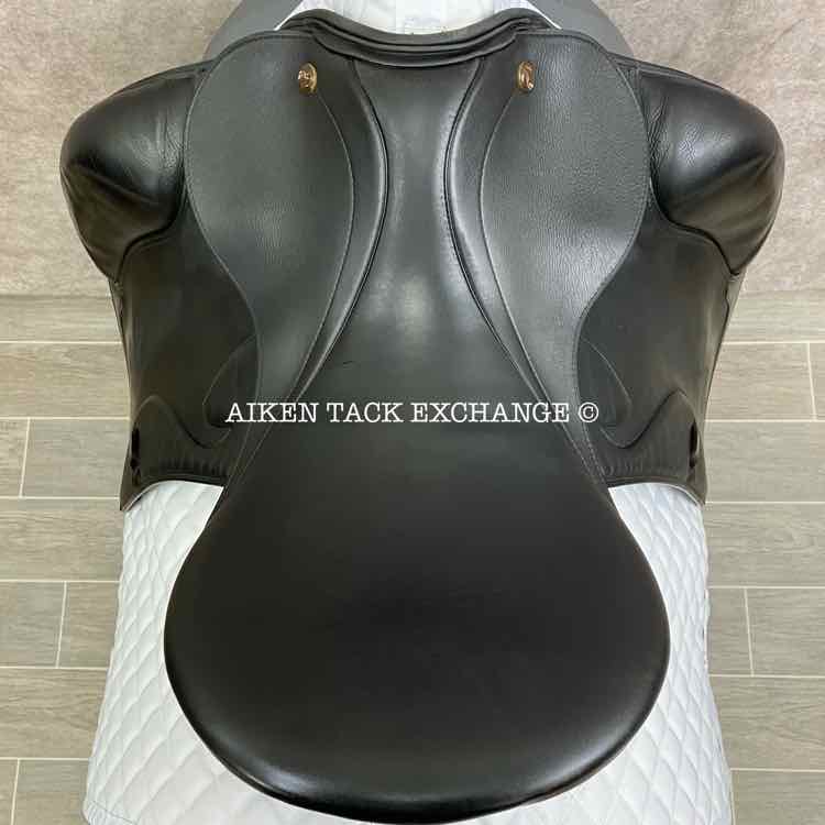 **SOLD** 2008 Prestige Optimax Dressage Saddle, 17" Seat, 34 Tree - Medium Wide, Wool Flocked Panels