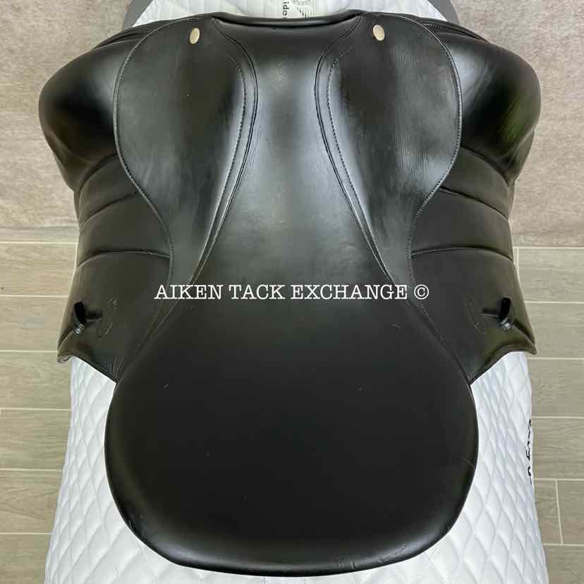 1998 Devoucoux Milady Monoflap Dressage Saddle, 17" Seat, 2 Flap, Medium Tree, Foam Panels