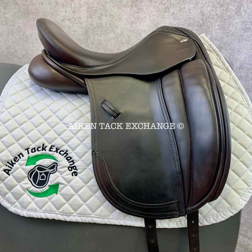 **SOLD** Ryder Legacy Dressage Saddle, 17" Seat, Short Flap, Wide Tree, Wool Flocked Panels