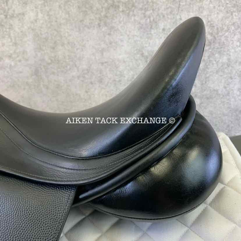 Borne Saddlery Olympia Dressage Saddle, 17.5" Seat, Medium Wide Tree, Wool Flocked Panels