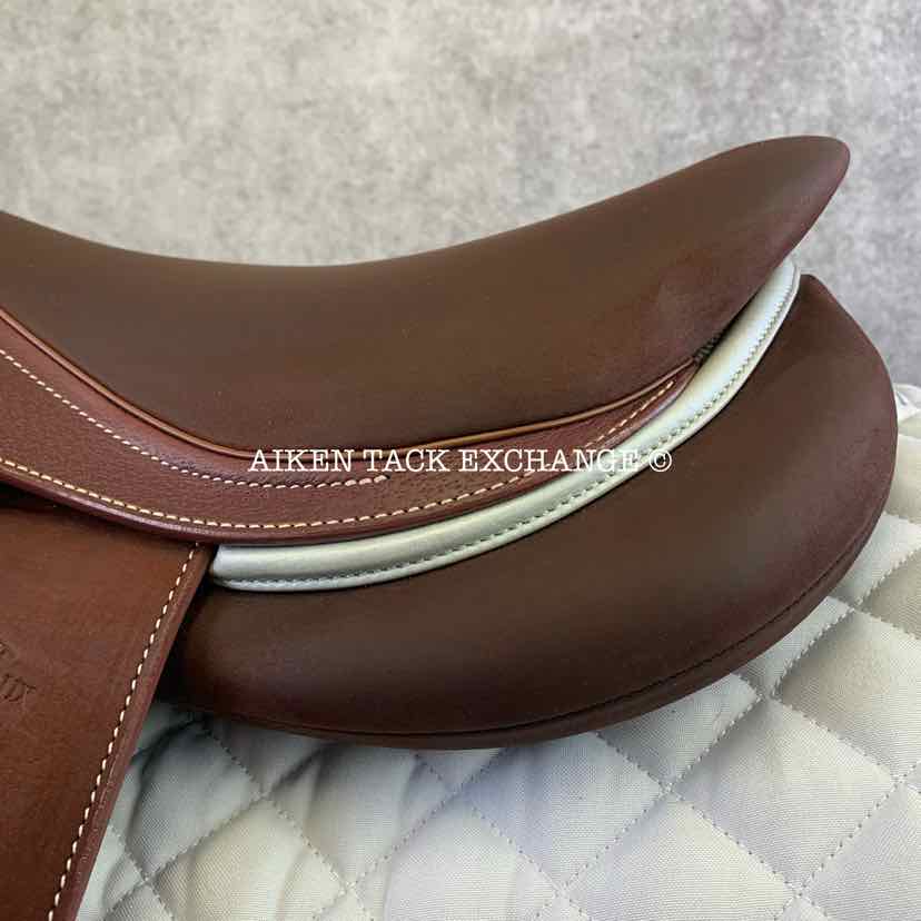 2023 Devoucoux Chiberta K Monoflap Jump Saddle, 16.5" Seat, 0KA Flap, Medium Tree, D3D Panels, Full Buffalo Leather