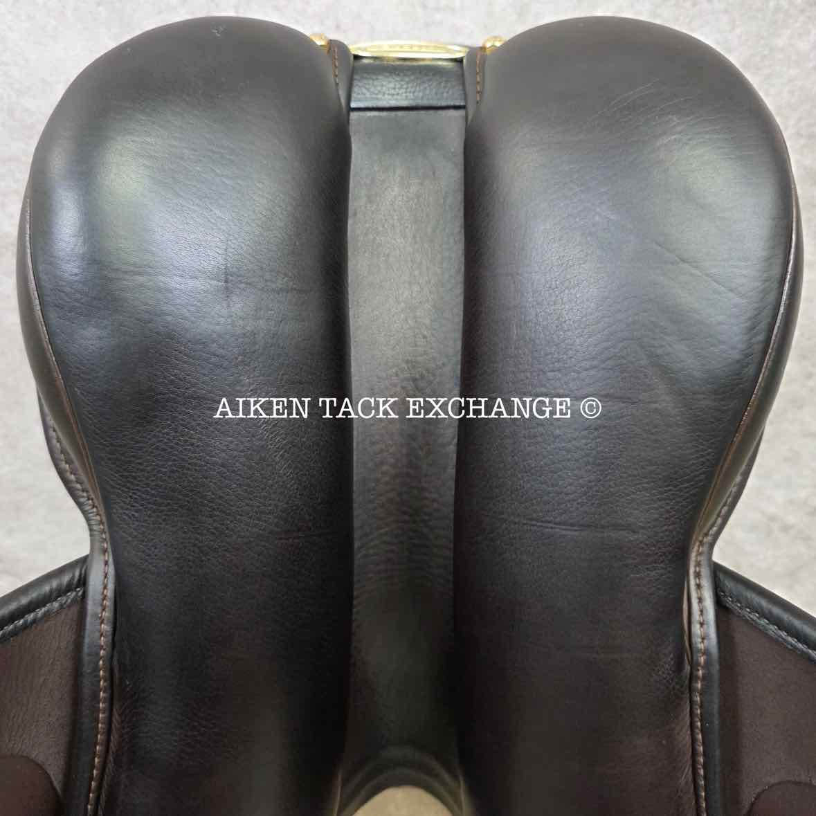 Stubben Zaria Optimum Monoflap Jump Saddle, 17.5" Seat with Biomex, 30cm Tree - MW, Wool Flocked Panels