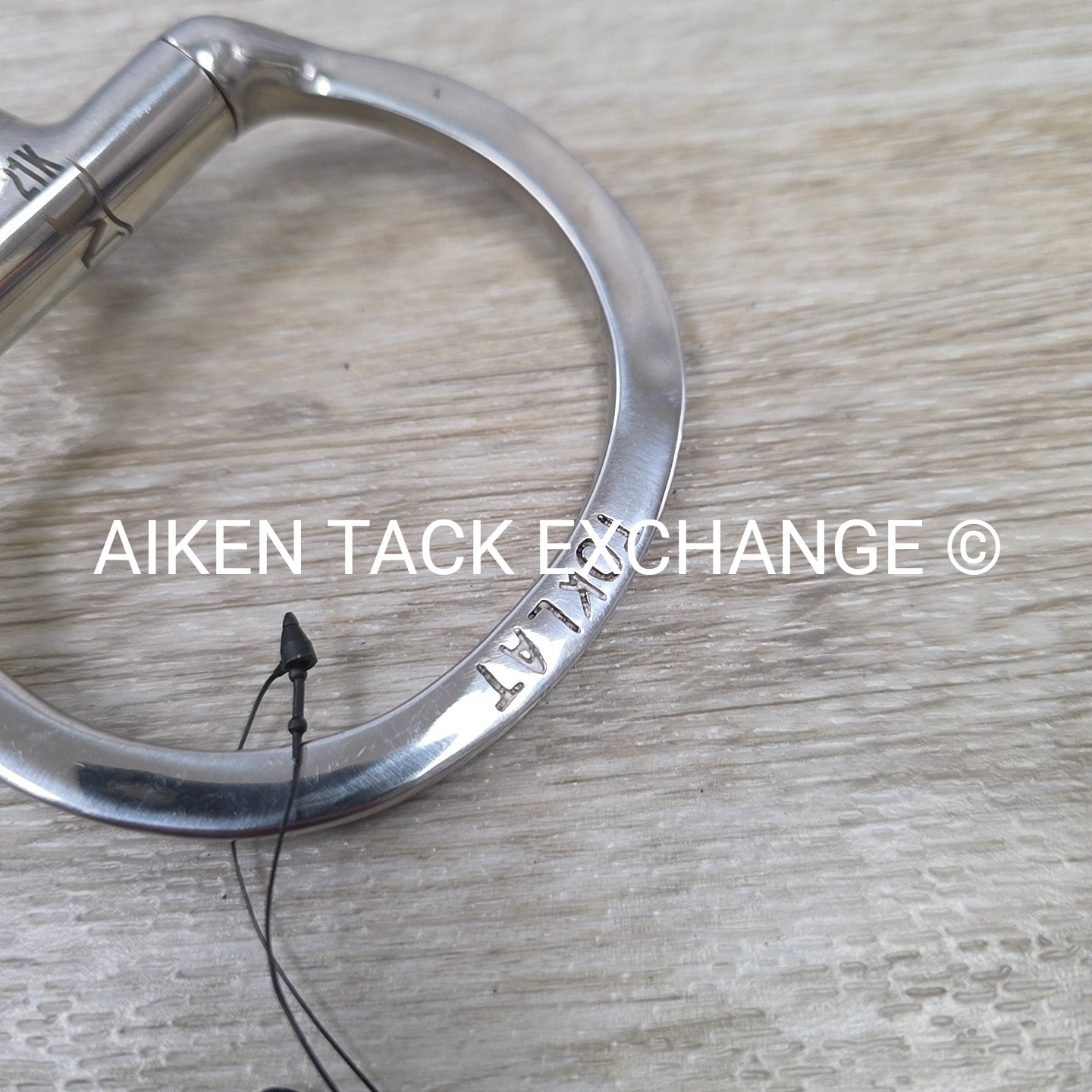 Myler Eggbutt without Hooks Forward Tilt Ported Barrel Bit MB 36 6"