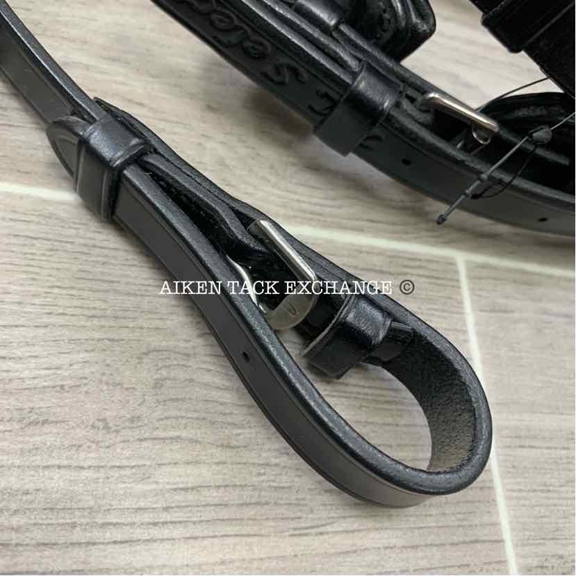 KL Select KL Italia Pirouette Flash Dressage Bridle with Reins, Oversize