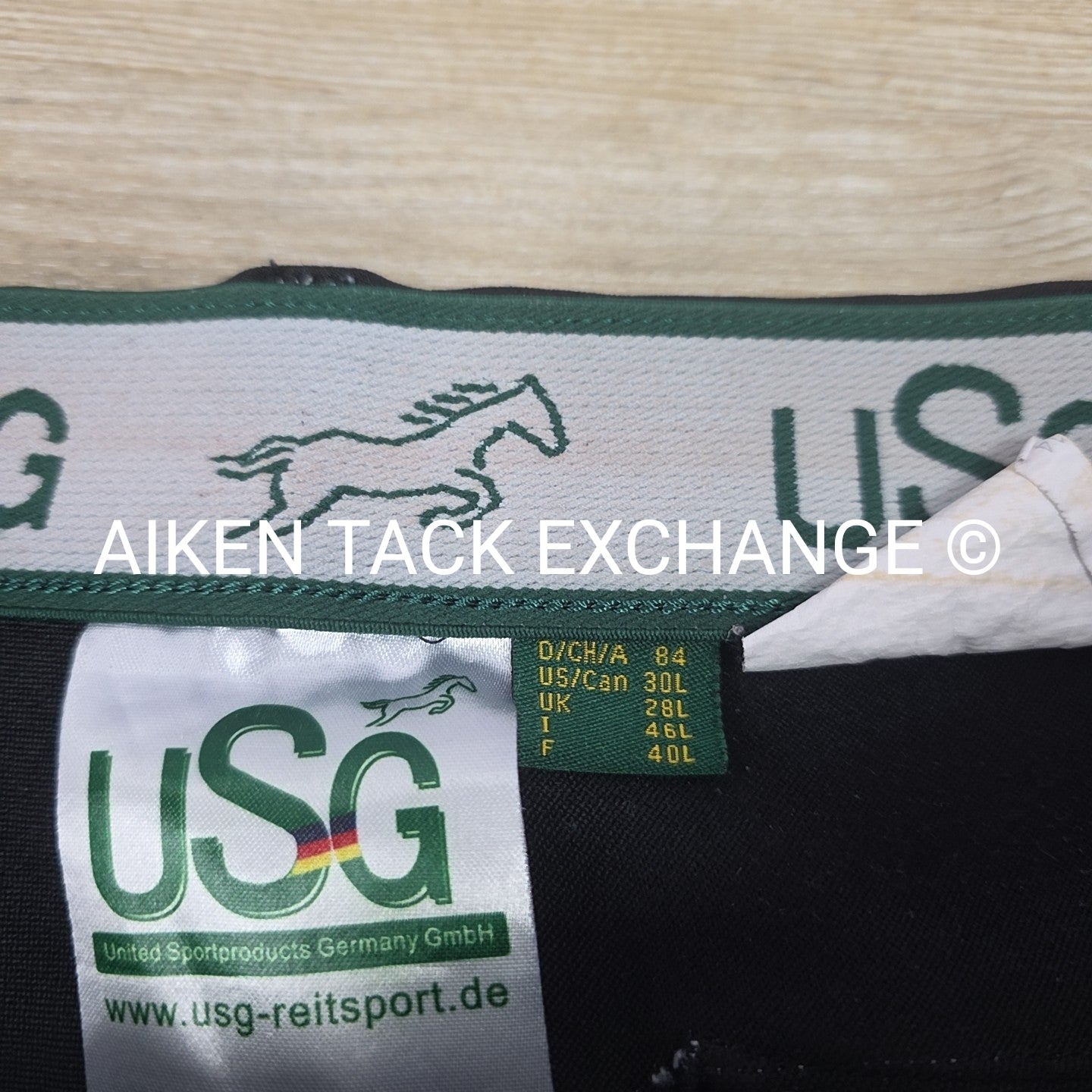 USG Lara Silicone Knee Patch Breeches, Size 30