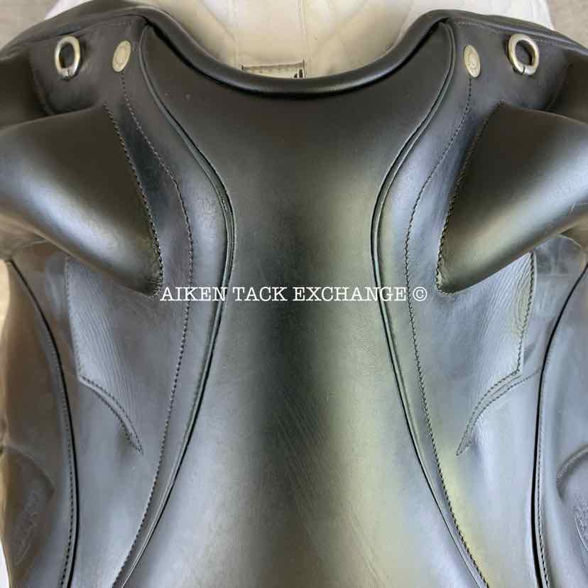 2016 Devoucoux Makila Lab Monoflap Dressage Saddle, 18" Seat, 3A Flap, Medium Wide Tree, Foam D3D Panels, Buffalo Leather