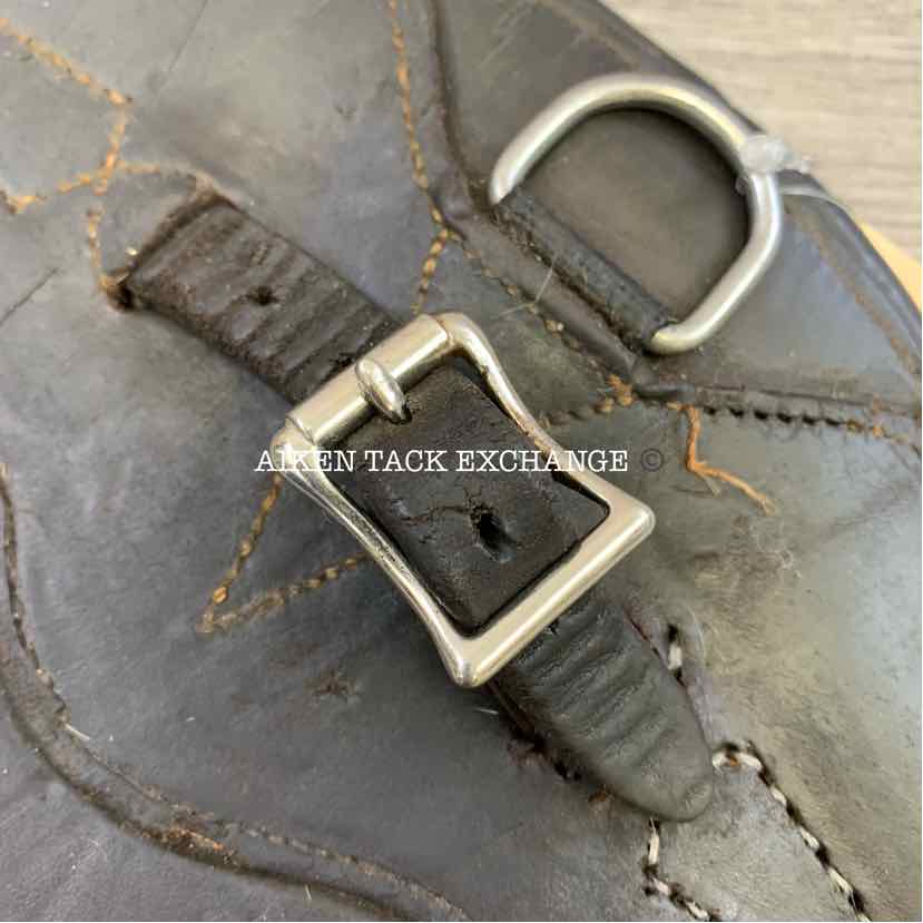 CWD Belly Guard Stud Girth with Double End Elastic, Brown, 50"