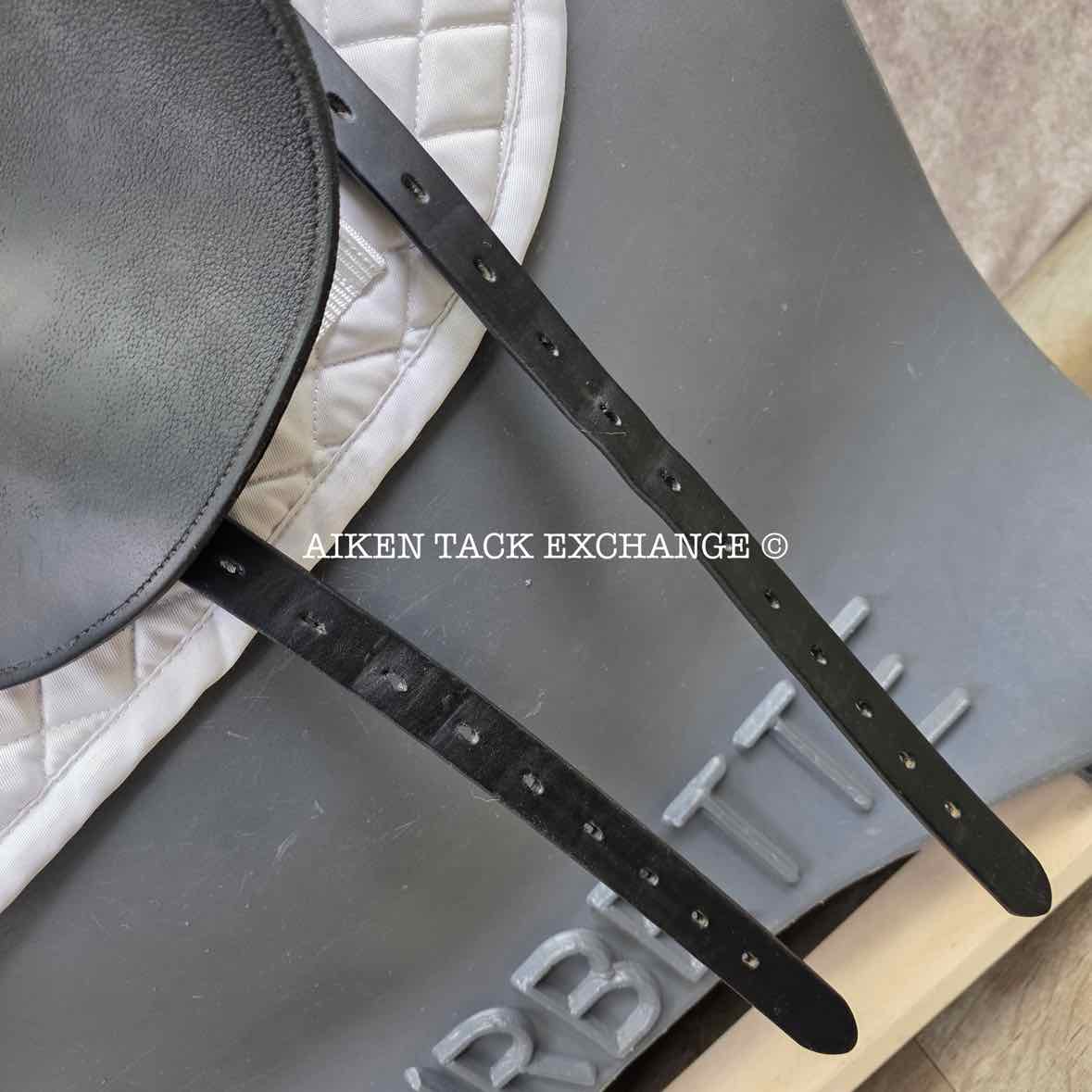 NSC Rhomeo Monoflap Dressage Saddle, 18" Seat, MW/W Tree, Wool Flocked Panels